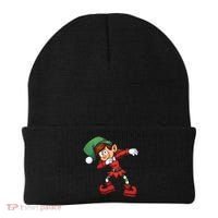 Dabbing Elf Cute Funny Christmas Beanie thumb 0