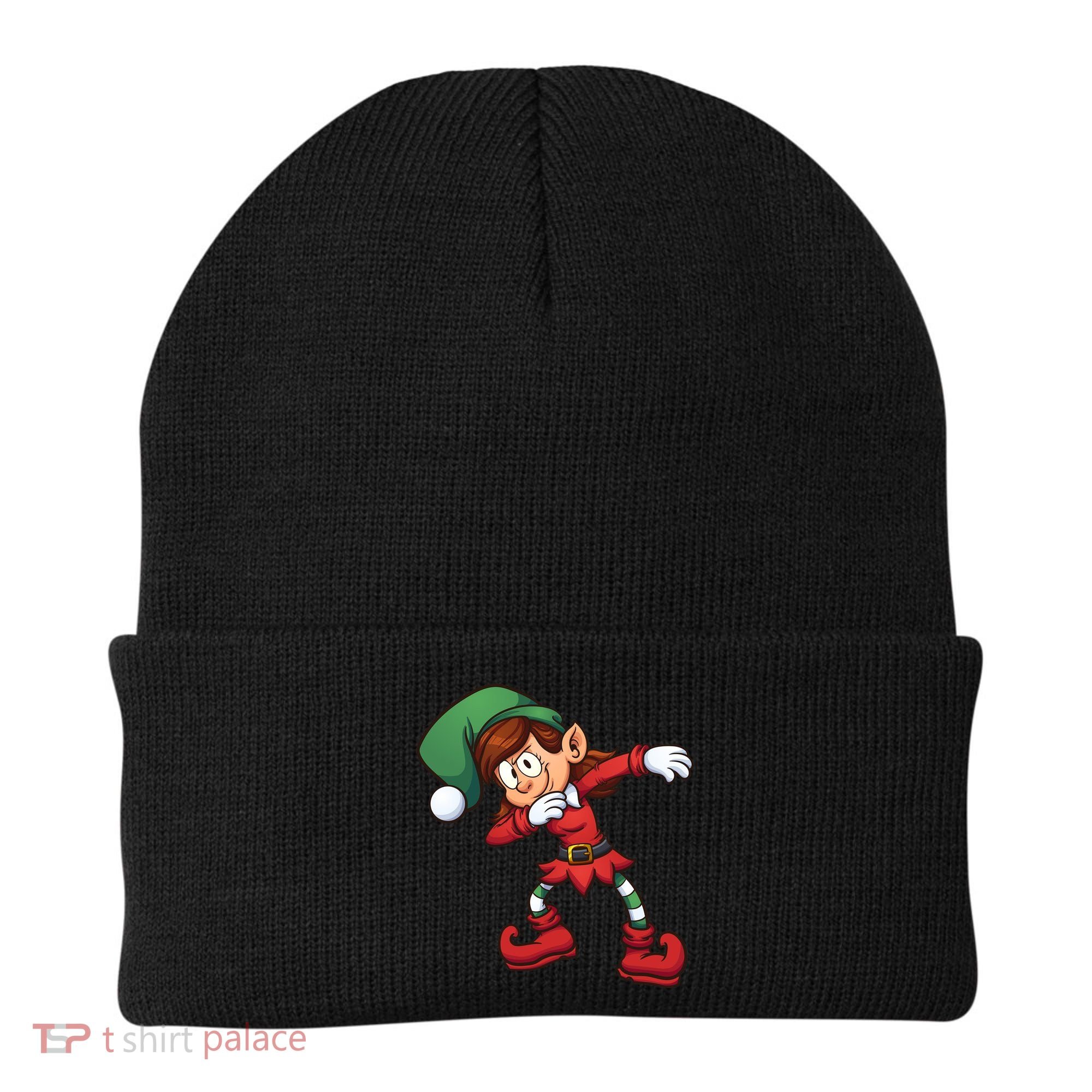 Dabbing Elf Cute Funny Christmas Beanie