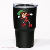 Dabbing Elf Cute Funny Christmas Tumbler thumb 0