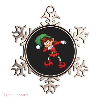 Dabbing Elf Cute Funny Christmas Ornament