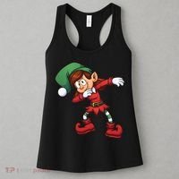 Dabbing Elf Cute Funny Christmas Women's Tank Top thumb 3