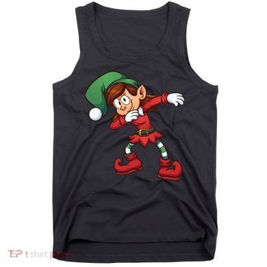 Dabbing Elf Cute Funny Christmas Tank Top