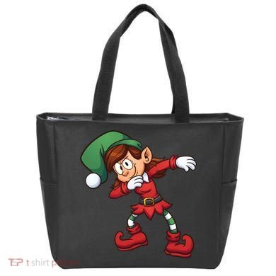 Dabbing Elf Cute Funny Christmas Tote Bag