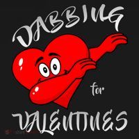 Dabbing For Love Valentines Day Heart USA-Made Doggie Bandana thumb 2