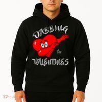 Dabbing For Love Valentines Day Heart Hoodie thumb 2