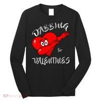Dabbing For Love Valentines Day Heart Long Sleeve Shirt thumb 0