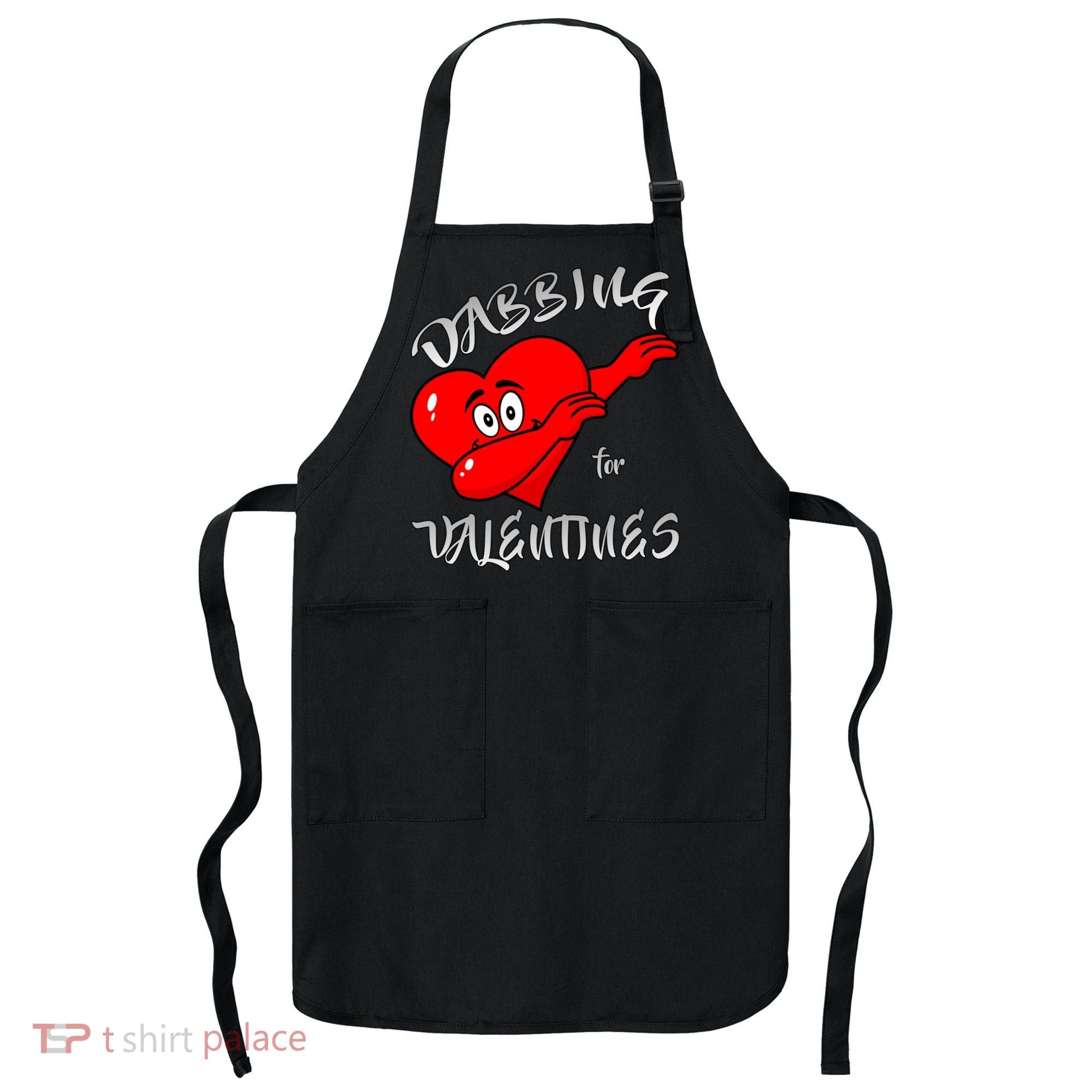 Dabbing For Love Valentines Day Heart Apron