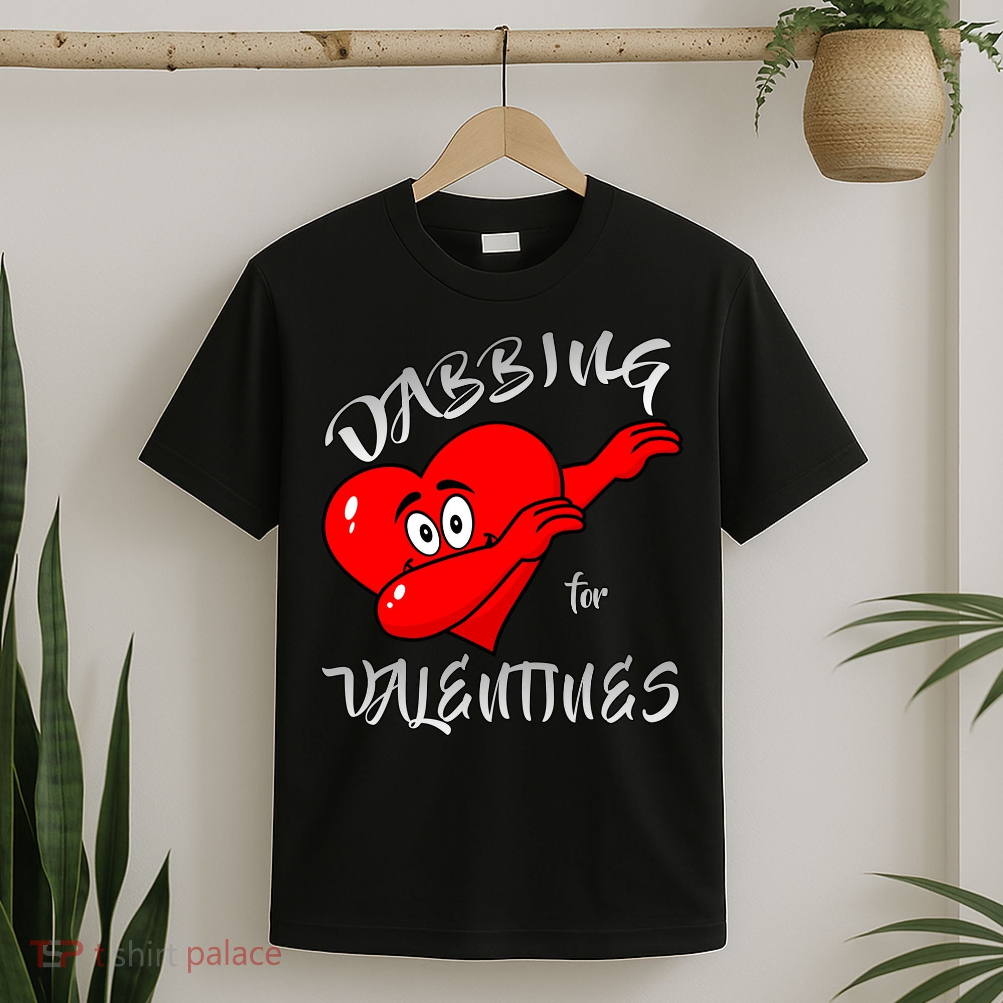 Dabbing For Love Valentines Day Heart T-Shirt