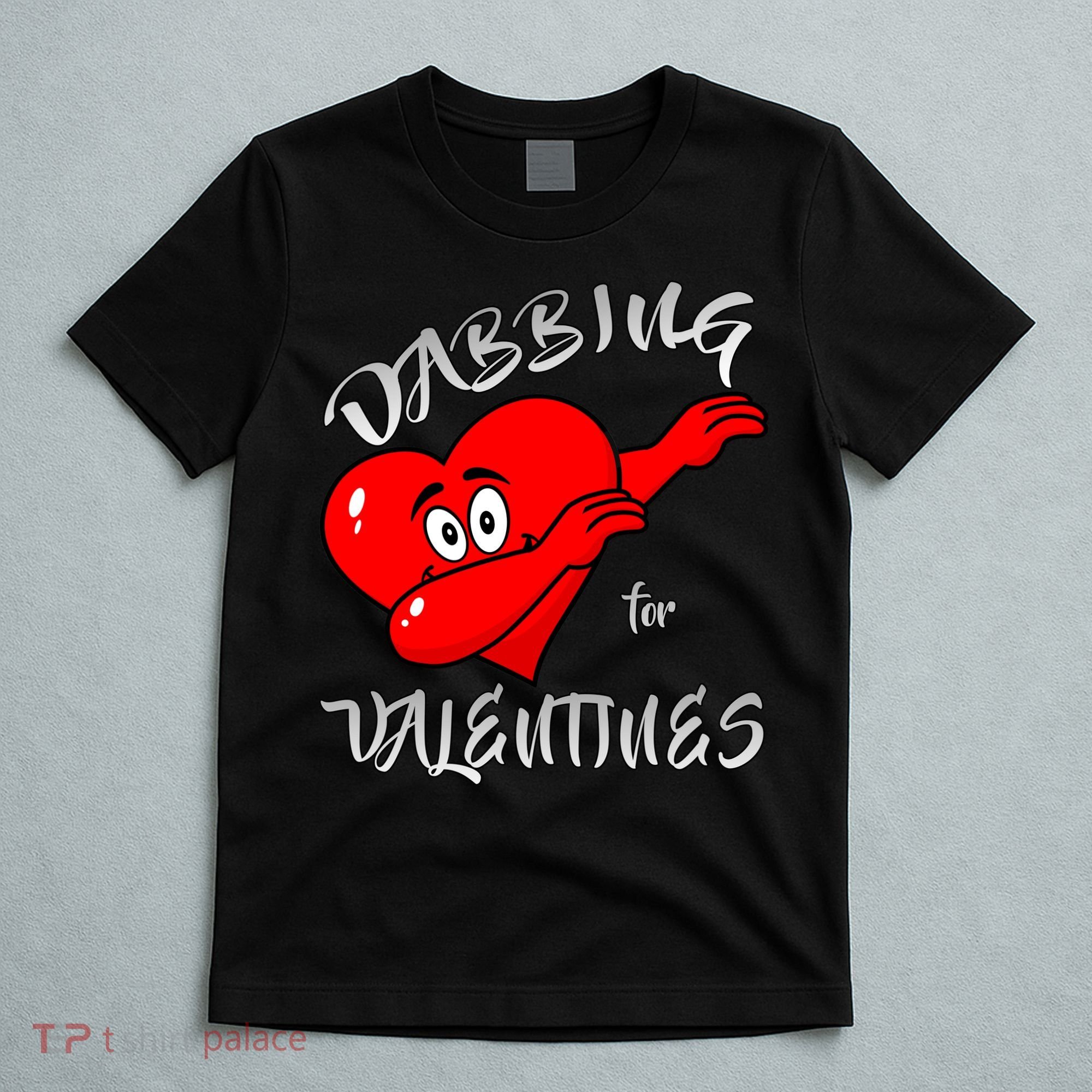 Dabbing For Love Valentines Day Heart T-Shirt