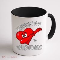 Dabbing For Love Valentines Day Heart Coffee Mug thumb 1