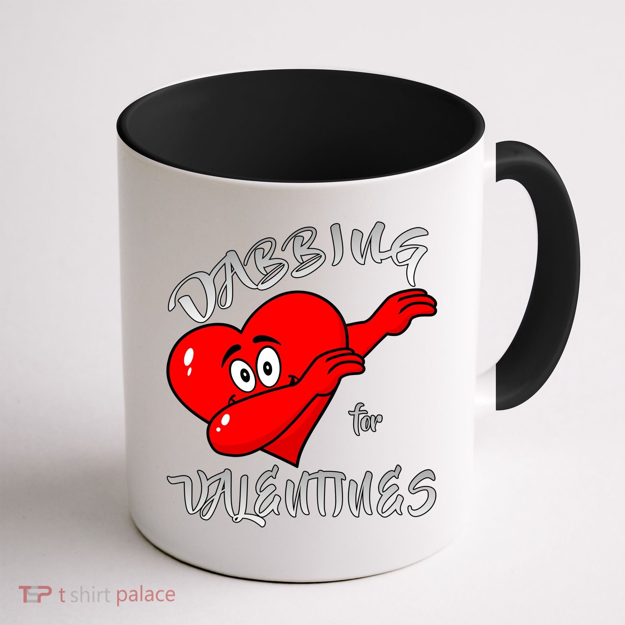 Dabbing For Love Valentines Day Heart Coffee Mug