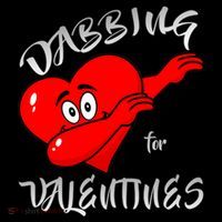 Dabbing For Love Valentines Day Heart Women's Hoodie thumb 2