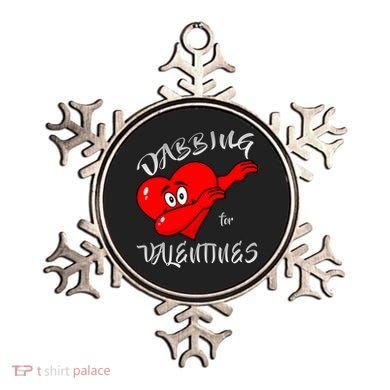 Dabbing For Love Valentines Day Heart Ornament