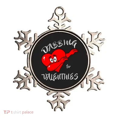 Dabbing For Love Valentines Day Heart Ornament