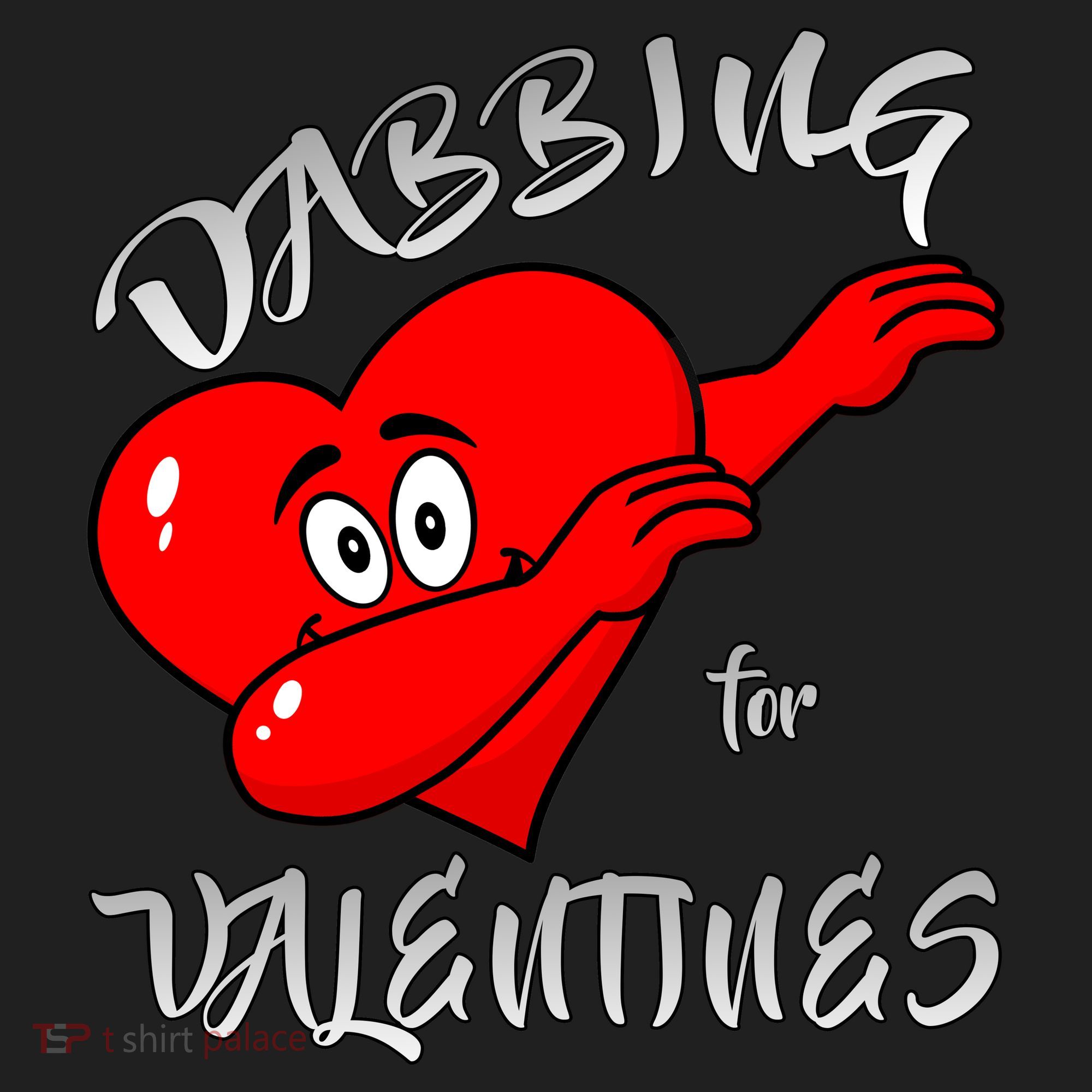 Dabbing For Love Valentines Day Heart Hat