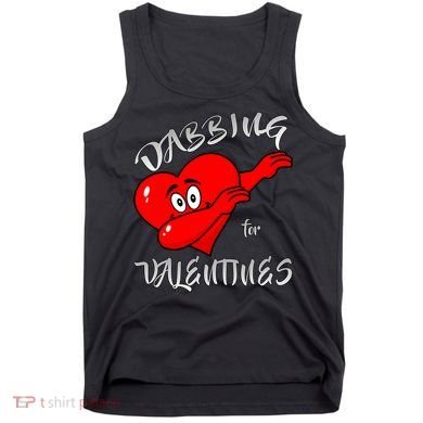 Dabbing For Love Valentines Day Heart Tank Top