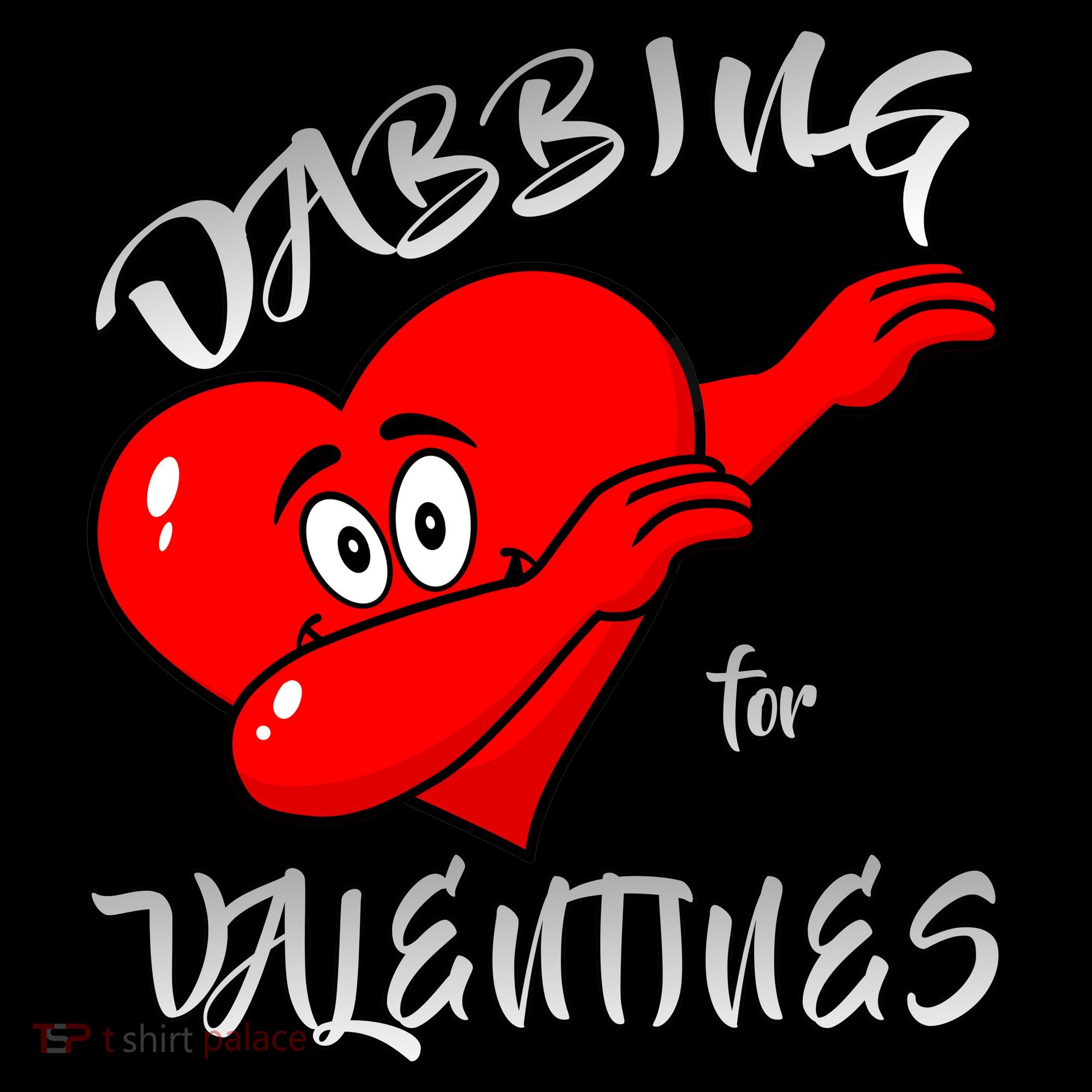 Dabbing For Love Valentines Day Heart Visor
