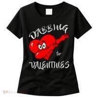 Dabbing For Love Valentines Day Heart Women's T-Shirt thumb 0