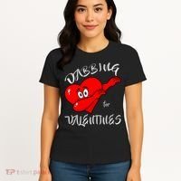 Dabbing For Love Valentines Day Heart Women's T-Shirt thumb 4