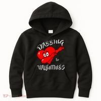 Dabbing For Love Valentines Day Heart Kids Hoodie thumb 0