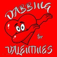 Dabbing For Love Valentines Day Heart Santa Hat thumb 1