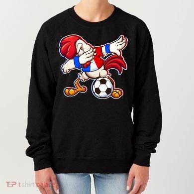 Dabbing French Soccer Rooster Women's Sweatshirt