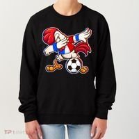 Dabbing French Soccer Rooster Women's Sweatshirt thumb 0
