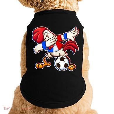 Dabbing French Soccer Rooster Doggie Tank