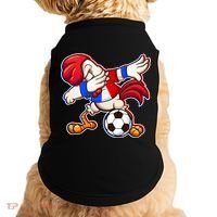 Dabbing French Soccer Rooster Doggie Tank thumb 0