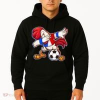 Dabbing French Soccer Rooster Hoodie thumb 2