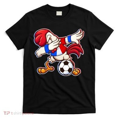 Dabbing French Soccer Rooster T-Shirt