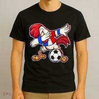 Dabbing French Soccer Rooster T-Shirt thumb 3