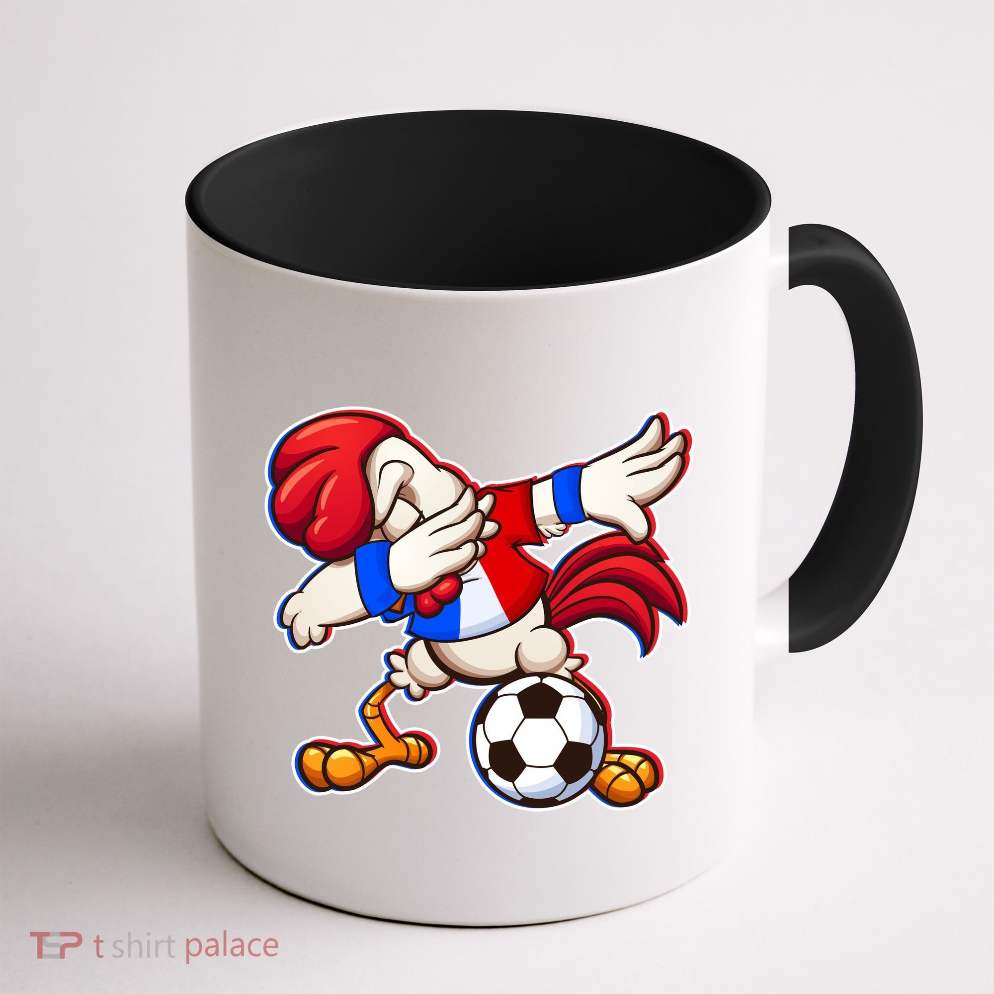 Dabbing French Soccer Rooster Coffee Mug