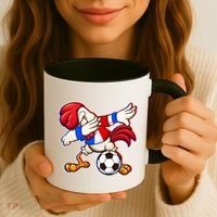Dabbing French Soccer Rooster Coffee Mug thumb 3