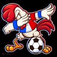 Dabbing French Soccer Rooster Coffee Mug thumb 5