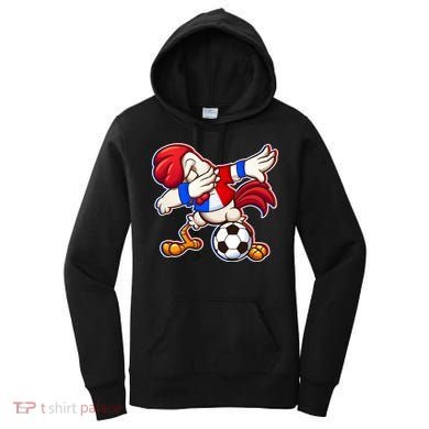 Dabbing French Soccer Rooster Women's Hoodie