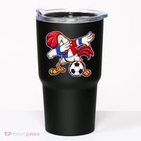 Dabbing French Soccer Rooster Tumbler thumb 0