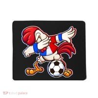 Dabbing French Soccer Rooster Mousepad thumb 0