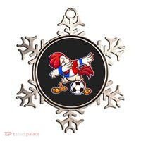 Dabbing French Soccer Rooster Ornament thumb 0