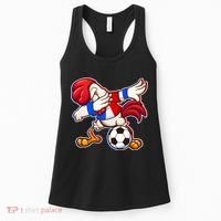 Dabbing French Soccer Rooster Women's Tank Top thumb 0