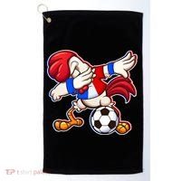 Dabbing French Soccer Rooster Golf Towel thumb 0