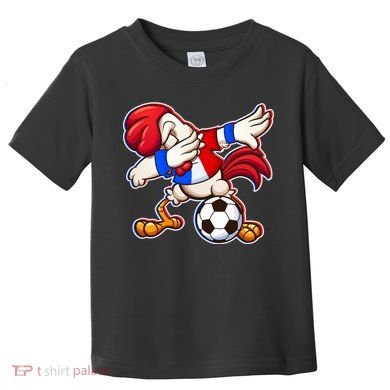 Dabbing French Soccer Rooster Toddler T-Shirt
