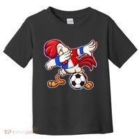 Dabbing French Soccer Rooster Toddler T-Shirt thumb 0