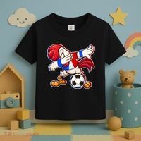 Dabbing French Soccer Rooster Toddler T-Shirt thumb 3