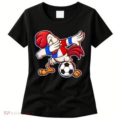 Dabbing French Soccer Rooster Women's T-Shirt