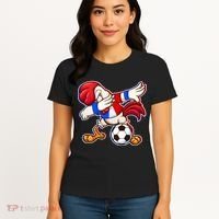 Dabbing French Soccer Rooster Women's T-Shirt thumb 4