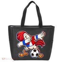 Dabbing French Soccer Rooster Tote Bag thumb 0