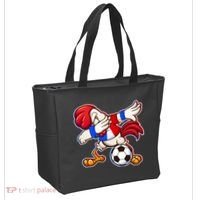 Dabbing French Soccer Rooster Tote Bag thumb 2