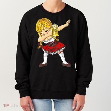 Dabbing German Girl Oktoberfest Women's Sweatshirt