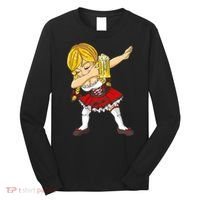 Dabbing German Girl Oktoberfest Long Sleeve Shirt thumb 0